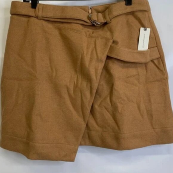 Brand New Maeve Belted Wrap Mini Skirt - Picture 5 of 8